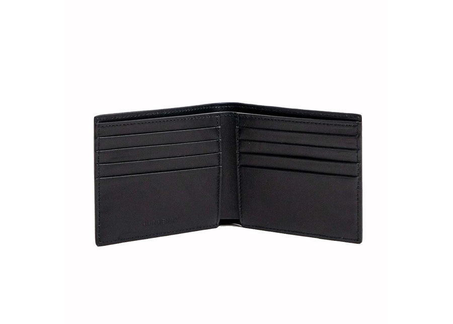 Portefeuille Burberry à imprimé coordonnées, noir et blanc
