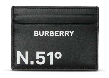 Burberry Coordinates Print Card Holder Black