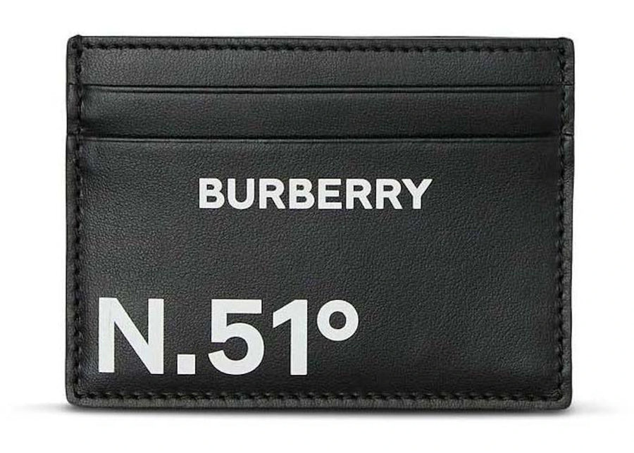 Porte-cartes Burberry à imprimé coordonnées noir