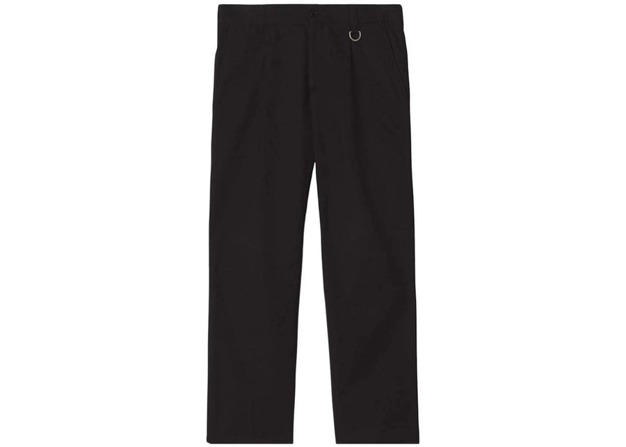 Pantalon de costume Burberry en gabardine de coton noir
