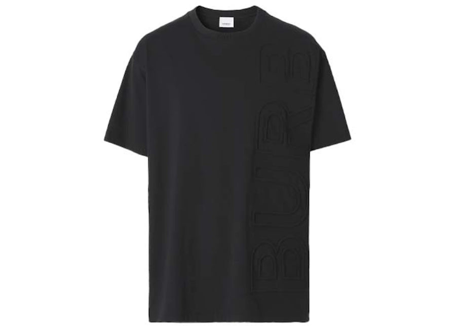 T-shirt Burberry en coton noir avec logo