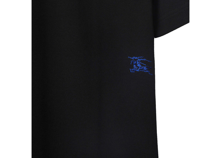 Polo en coton noir Burberry