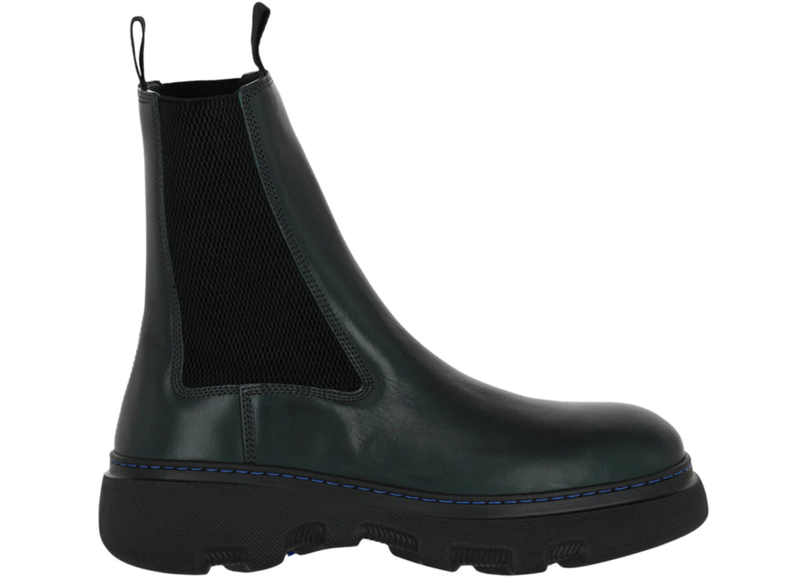 Bottines Chelsea Burberry Creeper vertes