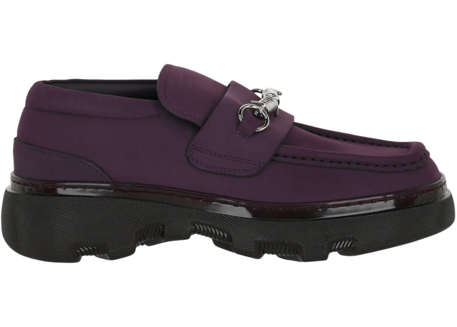 Mocassins Burberry Creeper Clamp Aubergine