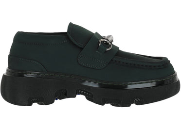 Mocassins Burberry Creeper Clamp verts (Femme)