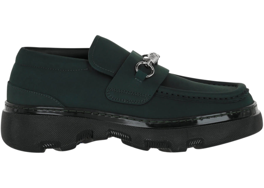 Mocassins Burberry Creeper à pince verts