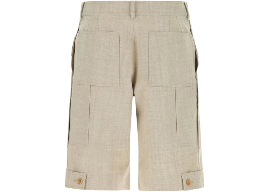 Burberry Cuff Detail Bermuda Shorts Light Beige