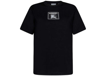 T-shirt noir Burberry EKD avec logo.