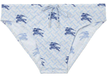 Burberry EKD Monogram Drawcord Swim Briefs Navy