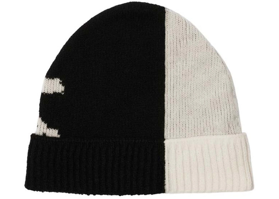 Bonnet Burberry Ekd en cachemire mélangé beige/noir