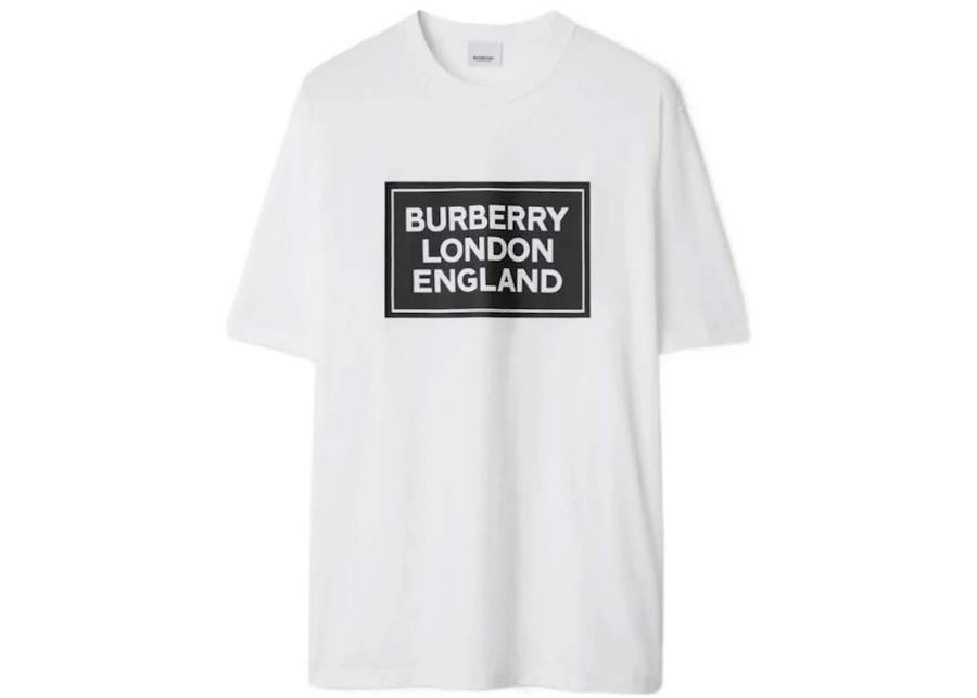 Burberry Ellison Logo Print T-shirt White