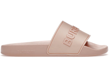 Sandales Burberry à logo en relief rose pêche (Femme)