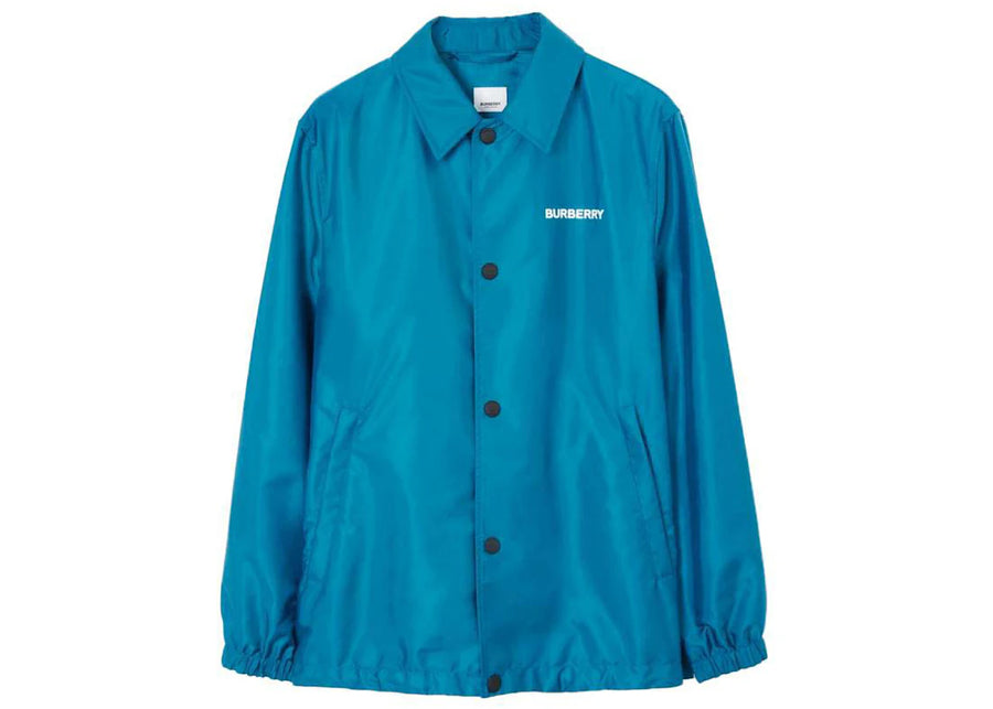 Burberry Embroidered Logo Jacket Blue