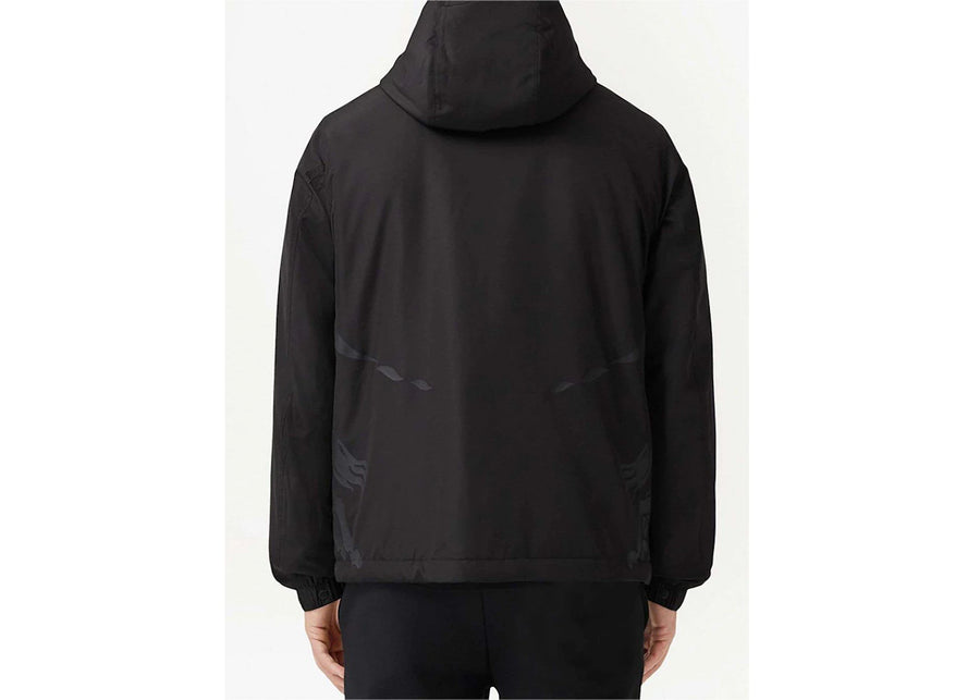 Veste Burberry Equestrian Knight imprimée noire