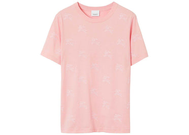 T-shirt Burberry à col rond, motif chevalier équestre, rose