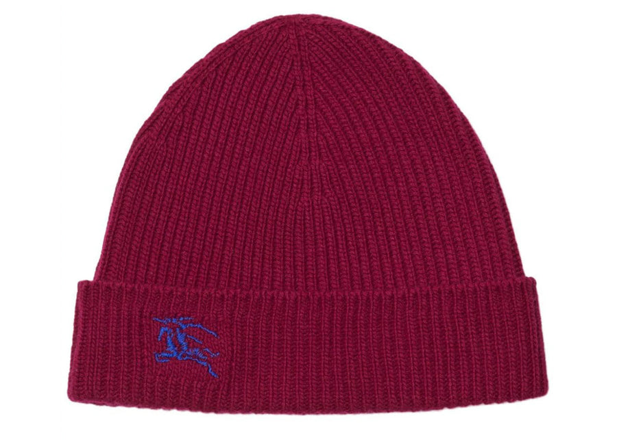 Burberry Equestrian Knight logo Beanie Burgundy