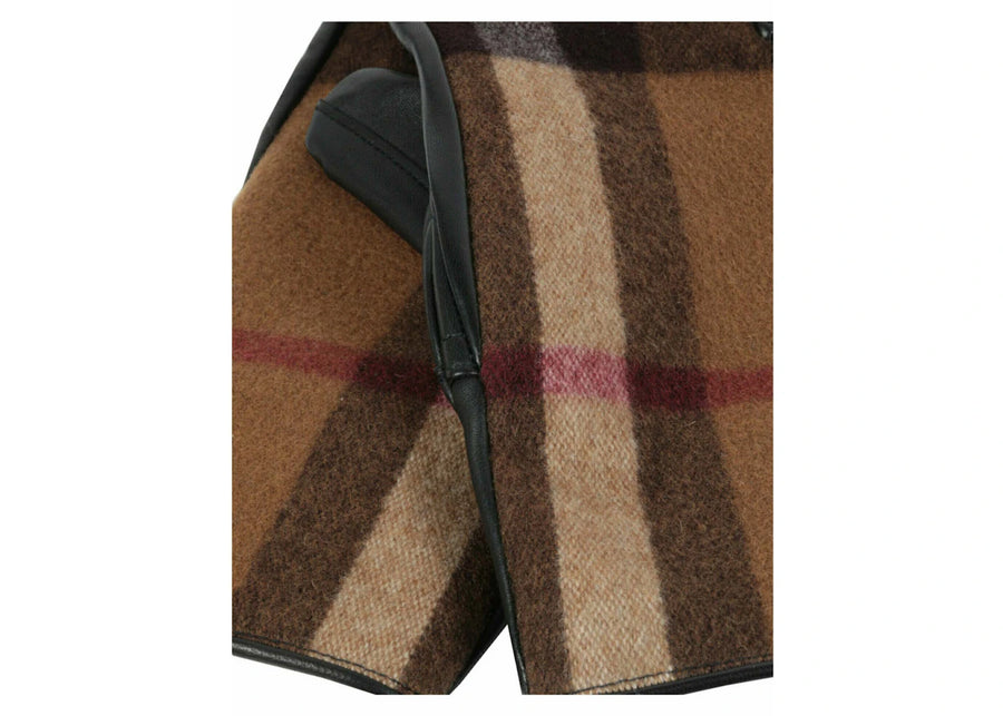 Gants Burberry à carreaux éclatés marron