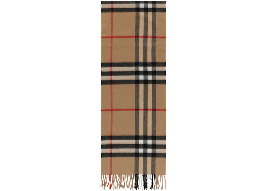 Écharpe en cachemire à carreaux géants Burberry beige