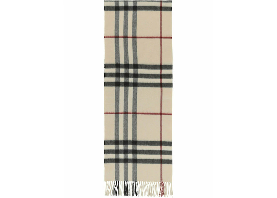 Écharpe en cachemire Burberry à carreaux géants couleur pierre