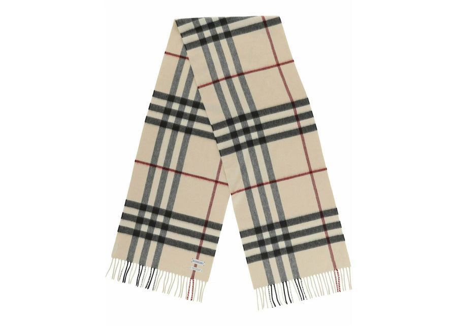 Écharpe en cachemire Burberry à carreaux géants couleur pierre