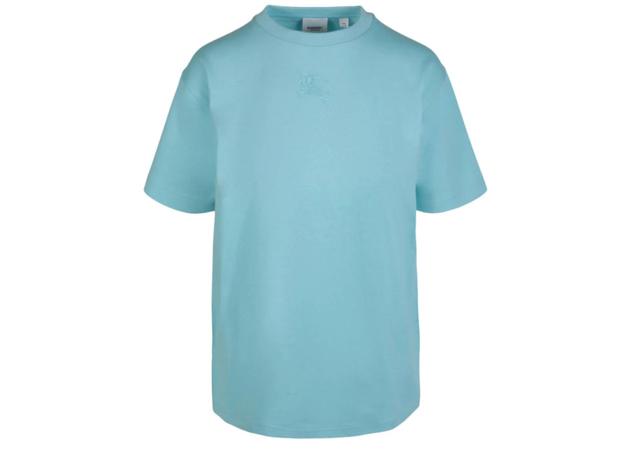 Chemise à manches courtes imprimée Burberry bleue