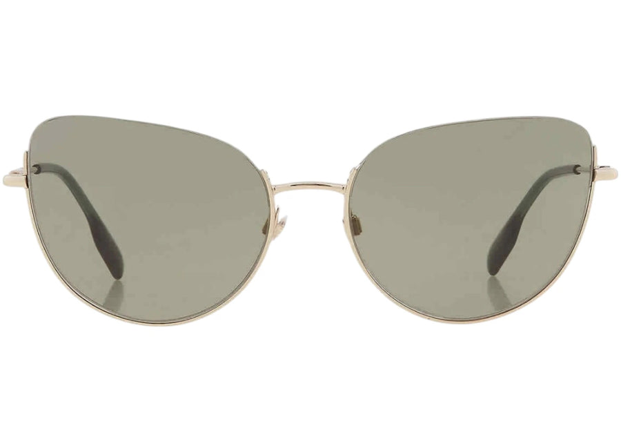 Lunettes de soleil Burberry Harper à verres verts et or