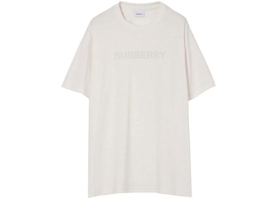 T-shirt à manches courtes Burberry Harriston ivoire/blanc