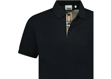 Polo Burberry Hartford à carreaux noir