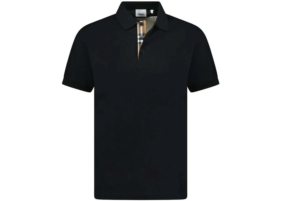 Polo Burberry Hartford à carreaux noir
