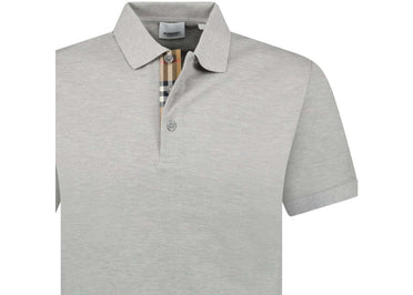Polo Burberry Hartford à carreaux gris