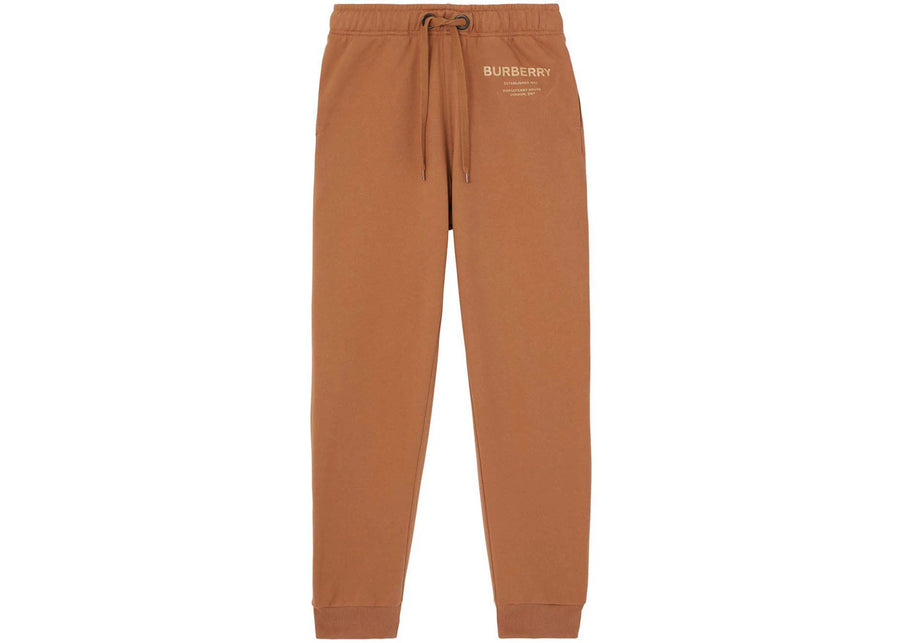 Pantalon de survêtement Burberry Horseferry en coton marron