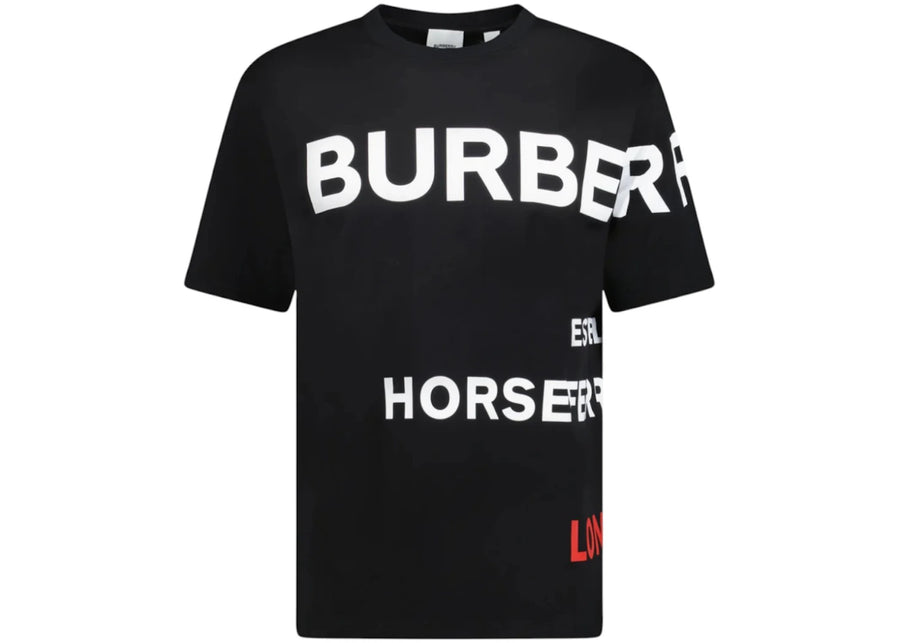 T-shirt Burberry Horseferry en coton noir