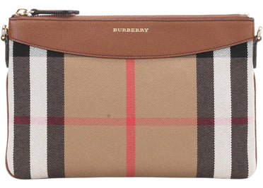 Burberry House Check Peyton Crossbody Bag Tan
