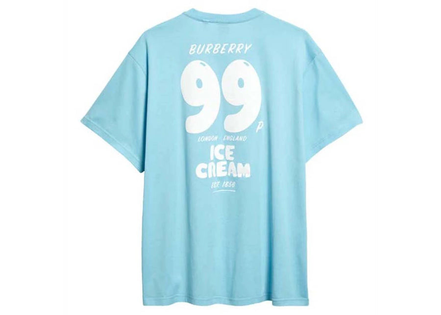 T-shirt Burberry Ice Cream bleu clair