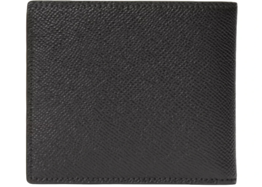 Burberry Icon Stripe Leather International Bifold Wallet Black