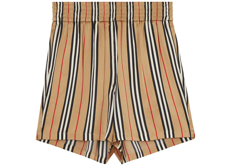 Short à rayures Burberry Icon beige