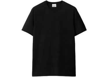 Burberry Jensen Embroidery Logo Cotton T-shirt Black