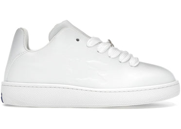 Burberry Leather Box Sneaker Debossed Equestrian Knight White