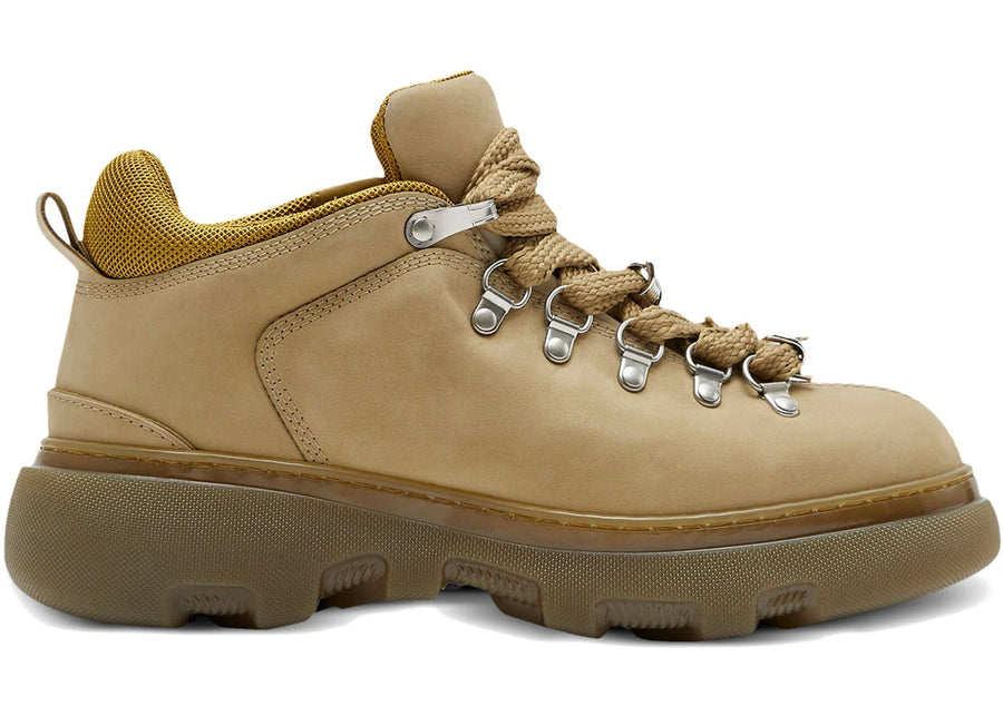 Bottes Burberry Trek en cuir beige (femme)