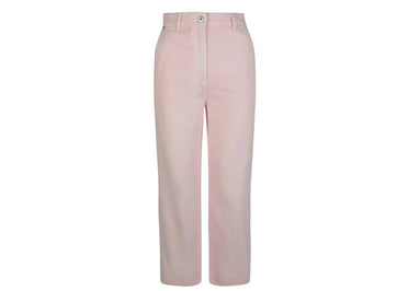 Burberry logo patch straight-leg jeans pink