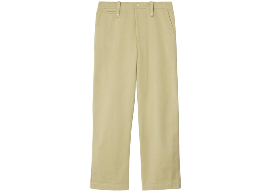 Pantalon décontracté Burberry beige, coupe ample