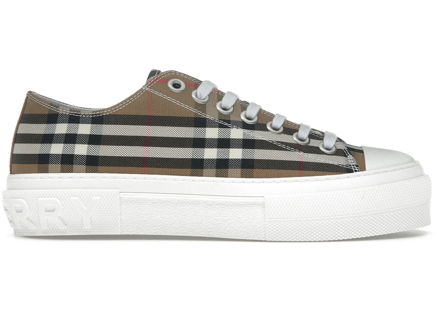 Baskets basses Burberry à motif House Check, marron taupe