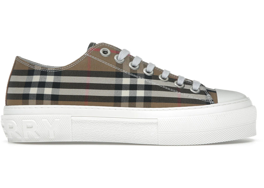 Baskets basses Burberry à motif House Check, marron taupe (Femme)