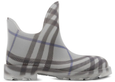 Burberry Marsh Checked Ankle Boot Gray (Women's)