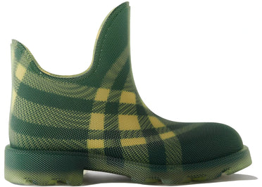 Bottines Burberry Marsh à carreaux vertes