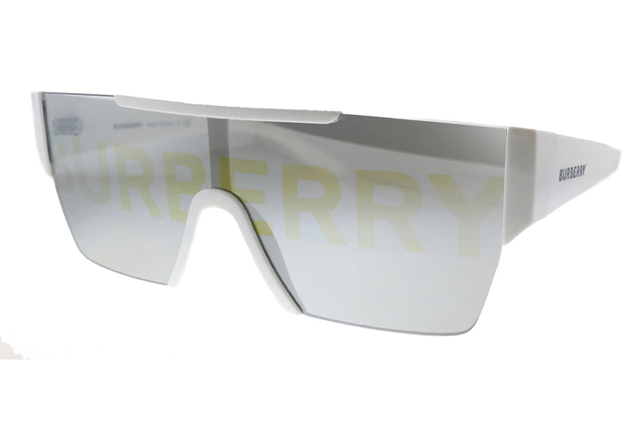 Lunettes de soleil rectangulaires blanches pour homme Burberry (BE_4291_3007/H)
