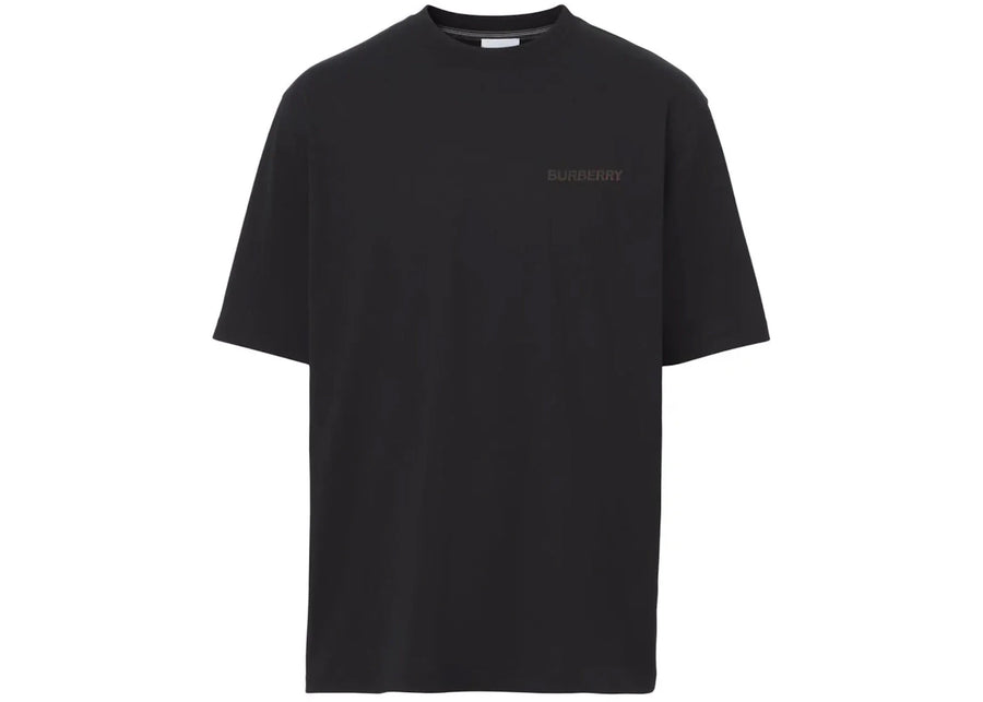 T-shirt noir Burberry à mini logo imprimé