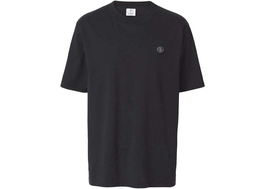 T-shirt noir Burberry à motif monogramme