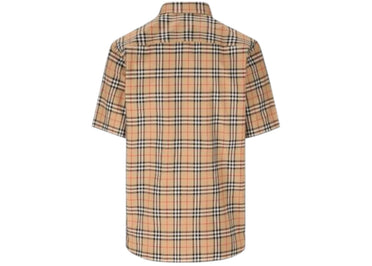Chemise en coton à carreaux Burberry Nova, beige archive