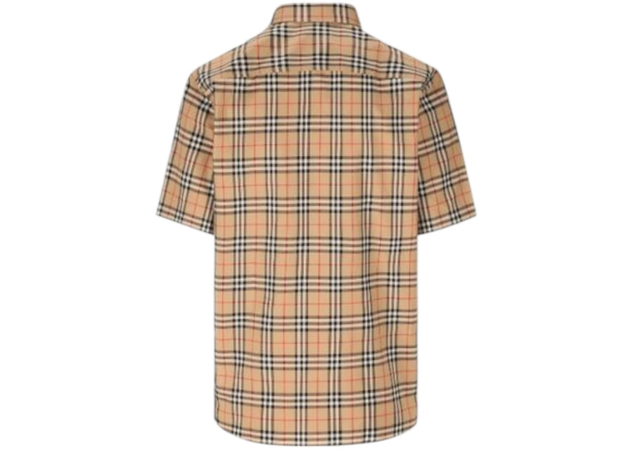 Chemise en coton à carreaux Burberry Nova, beige archive
